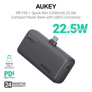 AUKEY PB-Y59 Spark Mini 5000mAh 22.5W Compact Powerbank with USB-C Connector (24 Months Warranty)