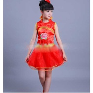 MERAH BAP.T.031TRADITIONAL CHINESE NEW YEAR RED CHEONGSAM SUIT gong xi fa cai