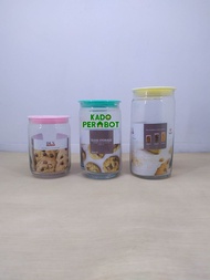 Toples Kue Kaca Cantik - Toples Dlx Kyoto - Toples Kaca - Toples Makanan Kaca