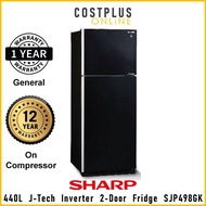 Sharp SJP498GK 440L J-Tech Inverter 2 Door Fridge Refrigerator Peti Sejuk Peti Ais