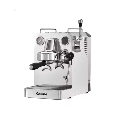Gemilai G3006H Silver Electric Espresso Coffee Machine 15 Bar Italian Semi-Automatic for Home & Hote