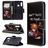 XICCI for Huawei Y7A Psmart 2021 Y6P Y5P Y7P Phone Case Magnetic Wallet Leather Flip Cover Painted L