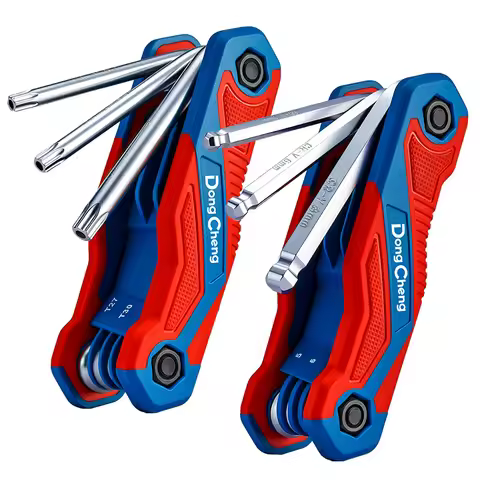8 in 1 Folding Allen Wrench Set Metric Ball Head Hex Key Set Tool Or Folding Tamper Proof Torx Key S