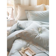 Pastoral Quilt Cover Cotton 100 Count Wool Pure Cotton Full Length Four-Piece Set Style bb4c Less Fr