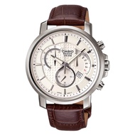 Casio Beside Men's Leather Strap Watch BEM-506