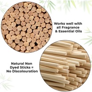 Rattan Reed Sticks (12 24 60 Stick) Dia. 4mm x 260mm Natural Aromatherapy Diffuser Sticks (Natural /