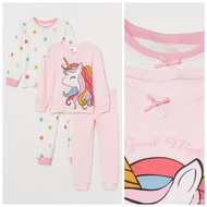 H&m HNM 2-pack pyjamas jersey - Light pink / Unicorn - Kids ORI STORE