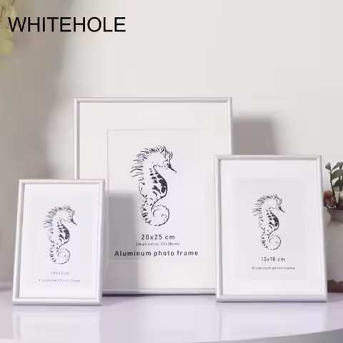 Certificate Frame Metal Photo Frame 9x13 13x18 21x30cm Pleixglass Inside Classic Minimalist Black Si
