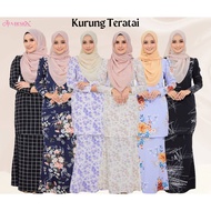AFA TERATAI BAJU KURUNG MINI BAJU KURUNG MODEN KAIN CHIFFON  PRINTED KURUNG, BAJU KURUNG MUSLIMAH, B