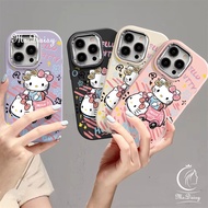 Cartoon Cute Drive Car Hellokitty Phone Casing For Infinix Hot 30 30i 40 40i 50i / Hot 10 Lite 11 Pl