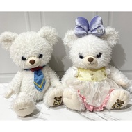 Plushie Doll Pair Donald Duck & Daisy Duck Unibearsity Disney Unibearsity