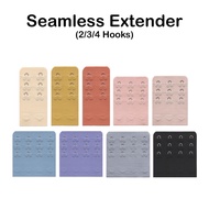 Seamless Bra Extender Super Comfort Soft Extension 2/3/4 Hooks 3 Rows Band Nylon Womens Extend Buckl