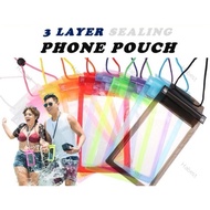 Universal Waterproof Phone Case 6.8 inch Phone Bag Diving Phone Pouch PV Cover