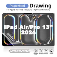 4Pcs Matte Like Paper Film For iPad Pro 13 2024 Screen Protector For iPad Air 13-inch IpadAir iPadPr