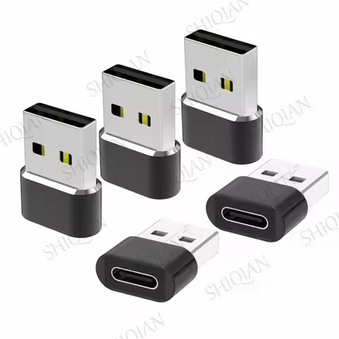 200pcs USB To Type C OTG Adapter USB-C Male To USB Female Converter For Samsung IPhone PC Laptop Com