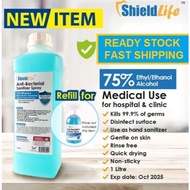 Blue Ethanol Alcohol 75% 1 Litre - Refill