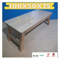 Dutch teak wood folding table Multipurpose folding table [100x50x35]