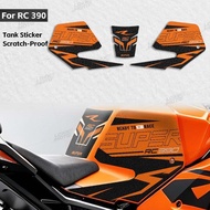 Motorcycle Tank Pad Sticker Frosted Protector Decal Scratch Waterproof Refit For RC390 rc 390 2021 -
