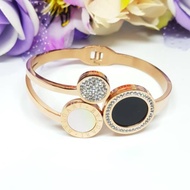 [WHOLESALE] Premium Anti-Rust Titanium Gemstone Bv Bracelet