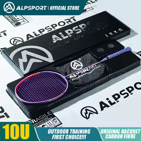 Alp GJ 10U Ultralight 52g T800 Bow And Arrow Badminton Racket Authentic Tensile Force 13kg Outdoor S