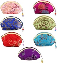 Leadigol 7 Pcs Jewelry Bags with Zipper Gift Bags,Women Jewelry Bag,Exquisite Convenient Portable Je