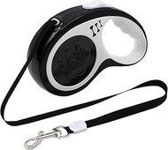 Roller Lead 5 m / 16 Feet, 360° Tangle-Free with Non-Slip Handle and Quick Brake Button, Robust Exte