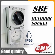 OutDoor SBE Switch Socket 13A Waterproof