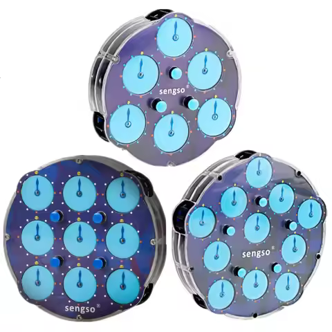 Sengso Magnetic Magic Watch 3x3x3 4x4x4 5x5x5 3x3 4x4 5x5 Magic Clock Professional Magic Cube Clock 