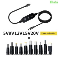 Blala Type C to DC5521 Charging Adapter Cable for Diversed Devices Plugs Optional