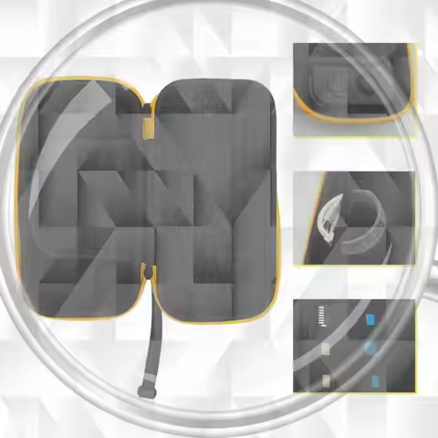 Digital Portable Case Waterproof RP3 Zipper Storage Bag Hard Shell Scratch-proof with Inner Pocket f