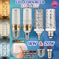 (NEW) LED Corn Bulb E14 & E27 3 Colour Bulb 3 Colour Murah lampu 3 colour murah bulb tukar warna 3 c