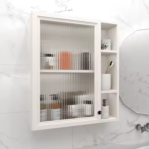 Bathroom waterproof space aluminum hanging cabinet, bathroom storage wall cabinet, wall mounted stor