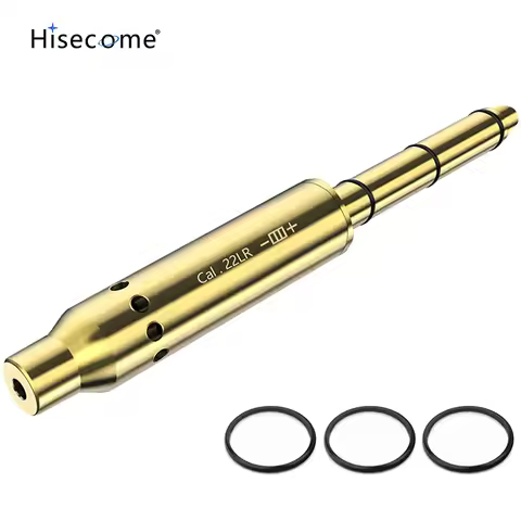 .22LR Caliber Tactical Red Dot Laser Sight Brass Bullet Scope High Precision Gun Muzzle Sight for Pi