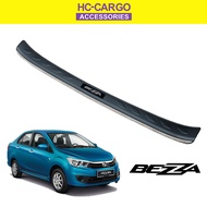 HC CARGO Perodua Bezza 3D Bumper Pad Rear Bumper Guard with Chrome Lining