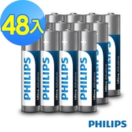【Philips 飛利浦】 4號超鹼電池(48顆)
