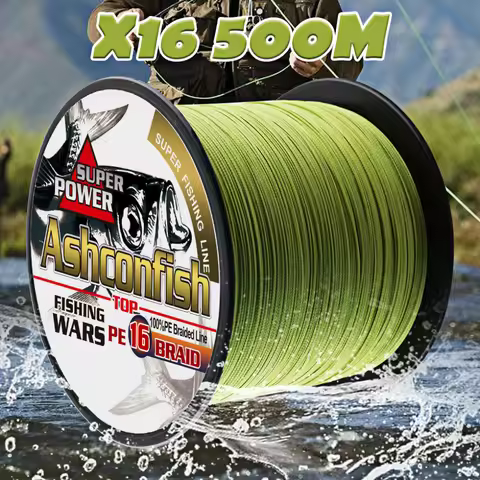 0.16mm-2.0mm braided fishing line hollowcore 16strands 500M for sea fishing 20-500LBS weaves resista