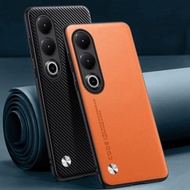 Luxury PU leather case for OnePlus Nord CE4 ce 4 back cover matte silicone full protection phone cas