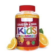 OMEGA + DHA Gummies Kanak-Kanak, dengan Omega 3 6 9 + DHA, Vitamin C - Fungsi Otak yang Sihat, Kesih