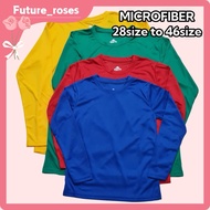 MICROFIBER Baju rumah sukan sekolah colorful Long sleeves sport T-shirt baju sukan kuning merah hija