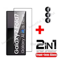 2IN1 9H Hardness Clear Film for Samsung Galaxy Z Fold7 Fold 7 5G 2025 Screen Protector Tempered Glas