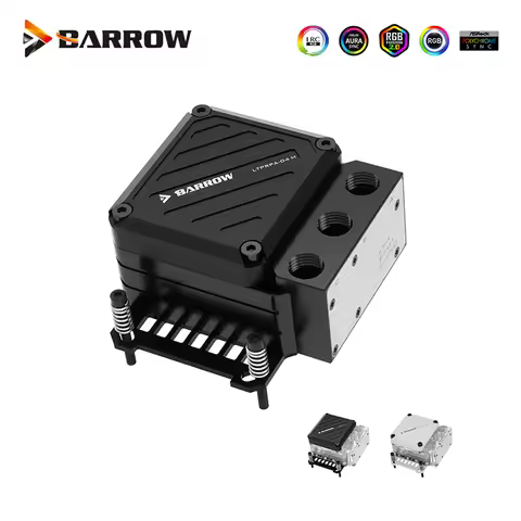 Barrow CPU Water Block For AMD AM4 AM3+ AM3 FM2 Processor Integrated 10W Pump Water Tank Reservoir S