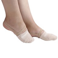 ถุงเท้าไหมพรมครึ่งเท้านิ่มสำหรับเด็กผู้หญิง,รองเท้าสวมเพื่อป้องกันเท้าสำหรับเต้นลีลาศยืดหยุ่นได้ดีอุปกรณ์เสริมสำหรับเต้นลีลาศ