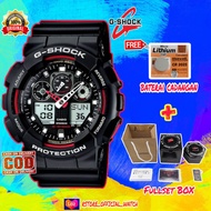 Jam Tangan Sport G Shock Pria Ga100,G Shok G sock Dualtime Analog Digital Sporty Watch