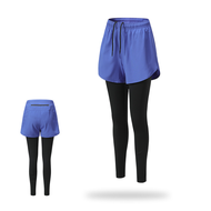 กางเกงวิ่งออกกำลังกาย 2-in-1 woman แบบซัปในขายาว (G23)