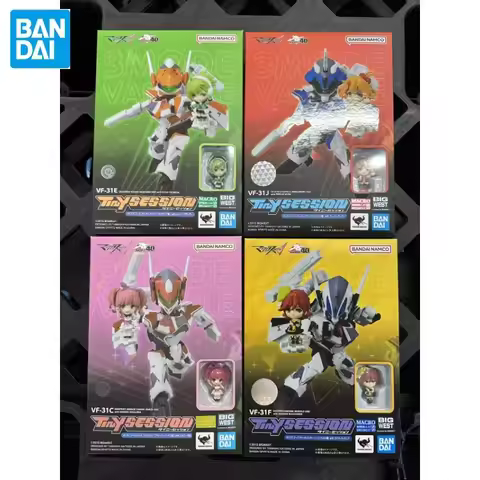 Bandai Tiny Session Macross Model Kit: VF-31J Freyja & VF-31C Mirage Messer - Super Dimension Fortre