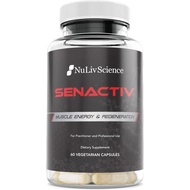 Senactiv Glycogen Fuel and Muscle Recovery Supplement, 60 Capsules, Packaged Locally in California