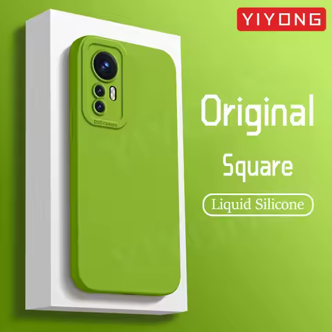 Mi12 Case YIYONG Liquid Silicone Soft Cover For Xiaomi 12 12X 12T 14 15 Mi 11 13 13T Pro Xiomi Mi11 