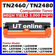 Compatible TN-2460 TN2460 TN-2480 TN2480 TN2480XL Compatible Laser Toner Black Cartridge for Brother