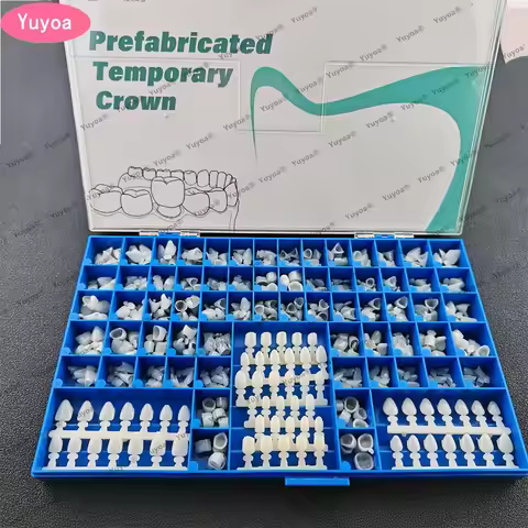 1Set Dental Premolar Molars Anterior Cuspid Temporary Crowns Mold Guides Dental Material Porcelain T