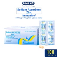 Unilab Immunpro Sodium Ascorbate with Zinc 100 Tablets Vitamin C with Zinc Exp 2026
